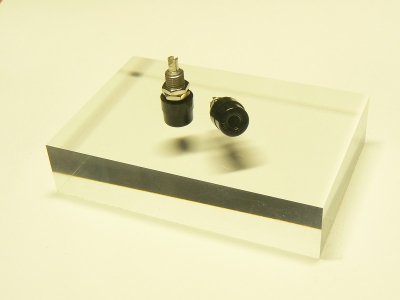 Hirschmann Einbaubuchse schwarz