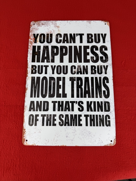 Blechschild mit Spruch